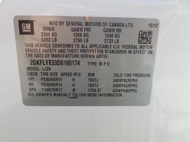 Photo 9 VIN: 2GKFLYE33D6180174 - GMC TERRAIN DE 