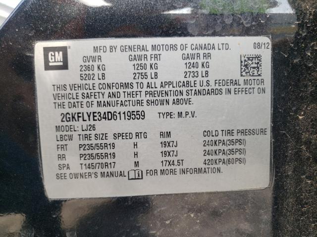 Photo 9 VIN: 2GKFLYE34D6119559 - GMC TERRAIN DE 