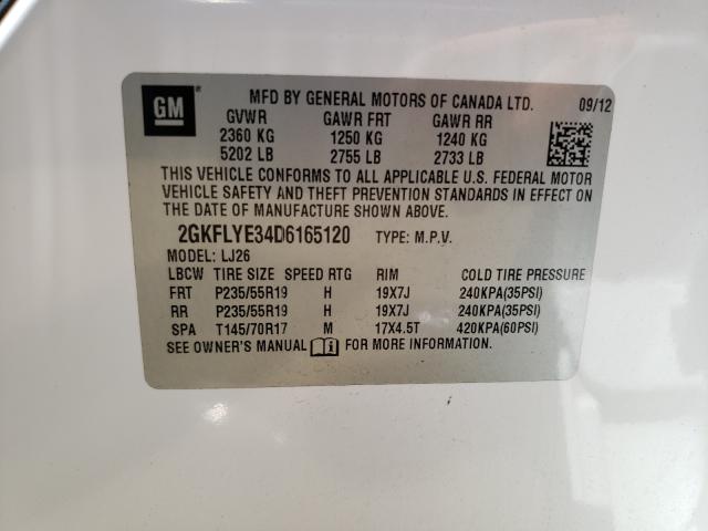 Photo 9 VIN: 2GKFLYE34D6165120 - GMC TERRAIN DE 