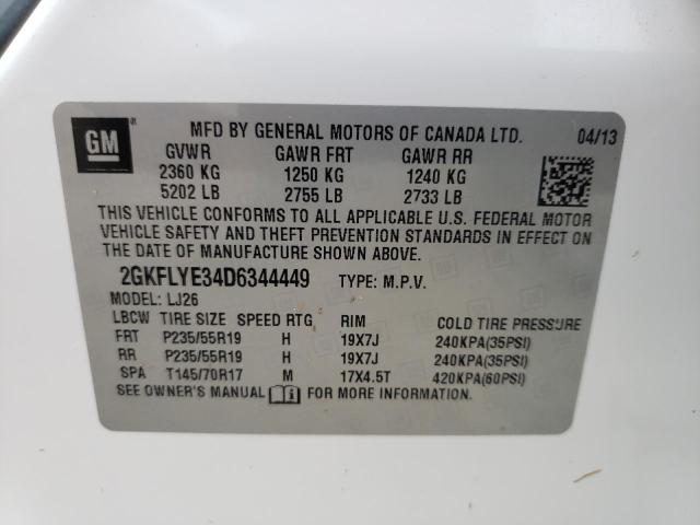 Photo 9 VIN: 2GKFLYE34D6344449 - GMC TERRAIN DE 