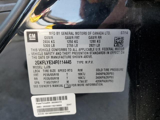 Photo 12 VIN: 2GKFLYE34F6114445 - GMC TERRAIN SL 