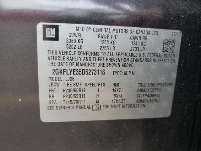 Photo 9 VIN: 2GKFLYE35D6273116 - GMC TERRAIN DE 