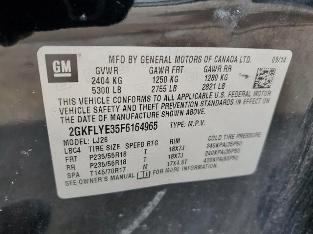 Photo 12 VIN: 2GKFLYE35F6164965 - GMC TERRAIN SL 