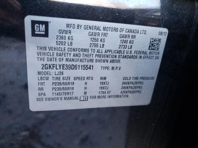 Photo 9 VIN: 2GKFLYE39D6115541 - GMC TERRAIN DE 