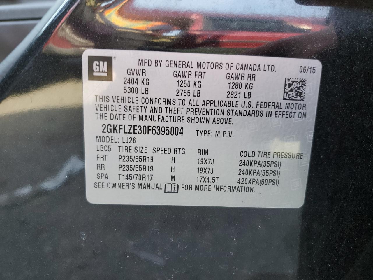 Photo 11 VIN: 2GKFLZE30F6395004 - GMC TERRAIN 