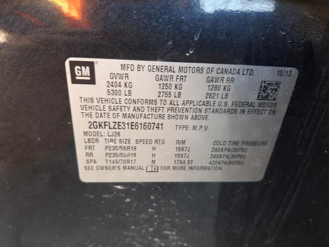 Photo 9 VIN: 2GKFLZE31E6160741 - GMC TERRAIN DE 