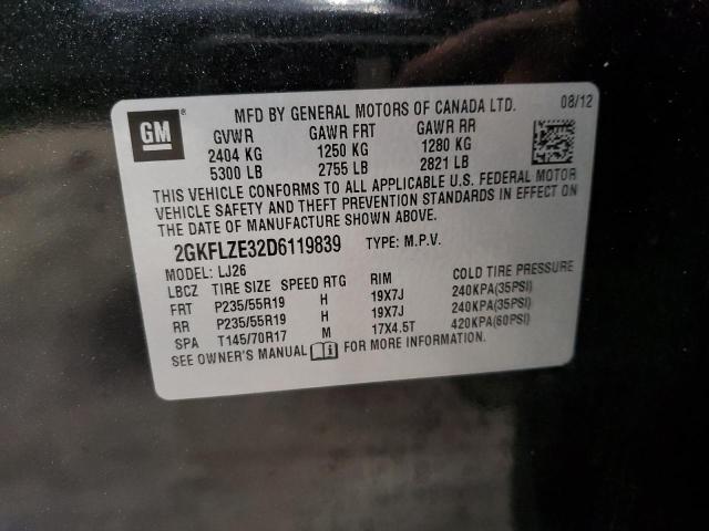 Photo 9 VIN: 2GKFLZE32D6119839 - GMC TERRAIN DE 