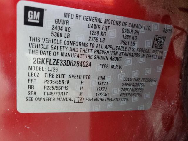 Photo 12 VIN: 2GKFLZE33D6284024 - GMC TERRAIN DE 