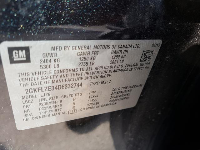 Photo 9 VIN: 2GKFLZE34D6332744 - GMC TERRAIN DE 