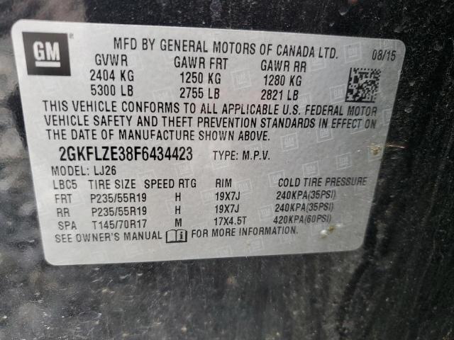 Photo 11 VIN: 2GKFLZE38F6434423 - GMC TERRAIN 