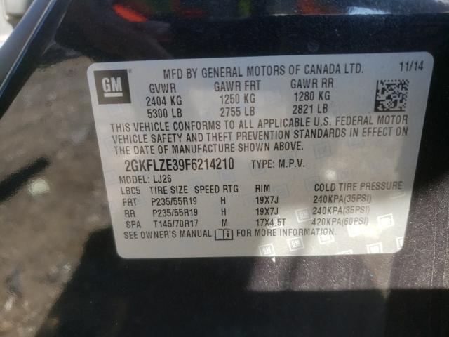 Photo 9 VIN: 2GKFLZE39F6214210 - GMC TERRAIN DE 