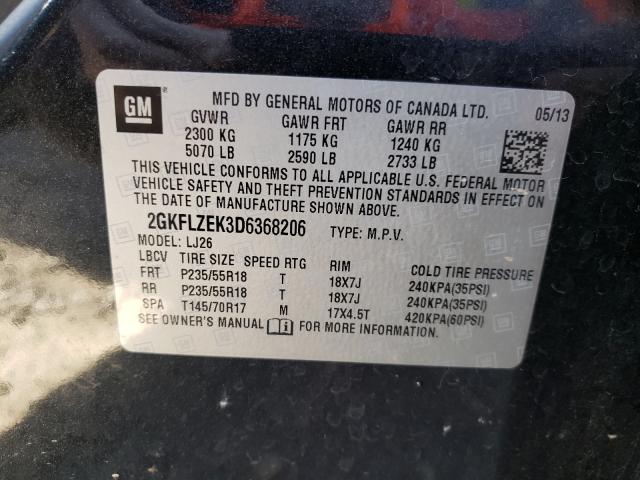 Photo 9 VIN: 2GKFLZEK3D6368206 - GMC TERRAIN DE 