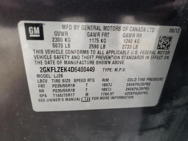 Photo 9 VIN: 2GKFLZEK4D6400449 - GMC TERRAIN DE 