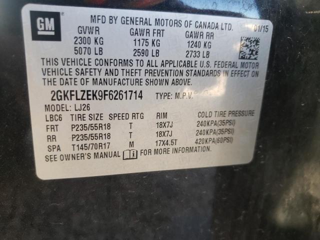 Photo 9 VIN: 2GKFLZEK9F6261714 - GMC TERRAIN DE 