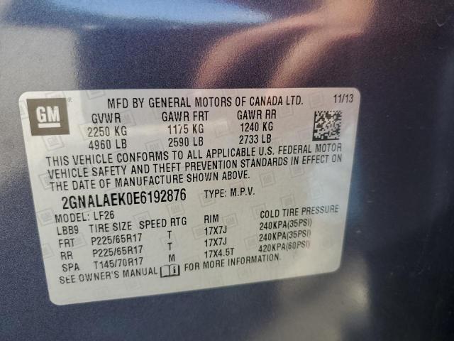 Photo 12 VIN: 2GNALAEK0E6192876 - CHEVROLET EQUINOX LS 