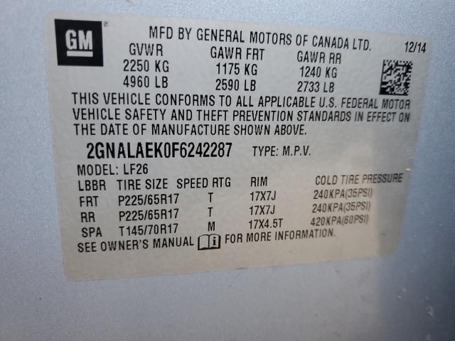 Photo 12 VIN: 2GNALAEK0F6242287 - CHEVROLET EQUINOX 