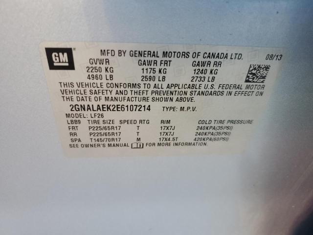 Photo 13 VIN: 2GNALAEK2E6107214 - CHEVROLET EQUINOX LS 