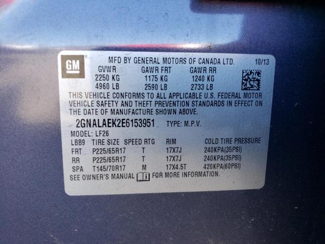 Photo 11 VIN: 2GNALAEK2E6153951 - CHEVROLET EQUINOX LS 