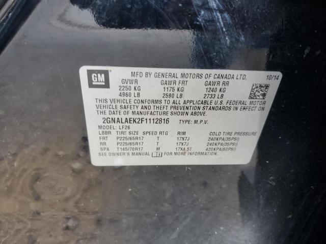 Photo 12 VIN: 2GNALAEK2F1112816 - CHEVROLET EQUINOX 