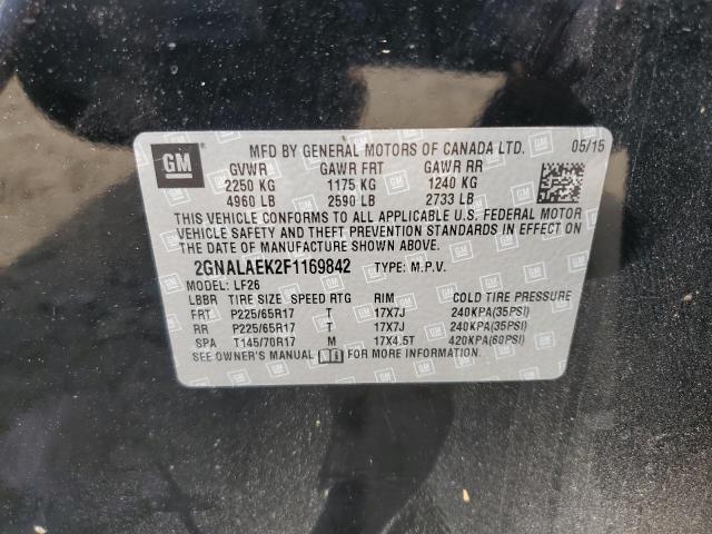 Photo 11 VIN: 2GNALAEK2F1169842 - CHEVROLET EQUINOX 