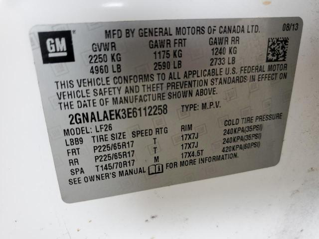 Photo 9 VIN: 2GNALAEK3E6112258 - CHEVROLET EQUINOX LS 