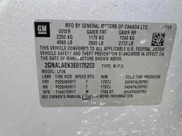 Photo 11 VIN: 2GNALAEK3E6175263 - CHEVROLET EQUINOX 