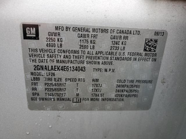 Photo 12 VIN: 2GNALAEK4E6134043 - CHEVROLET EQUINOX LS 