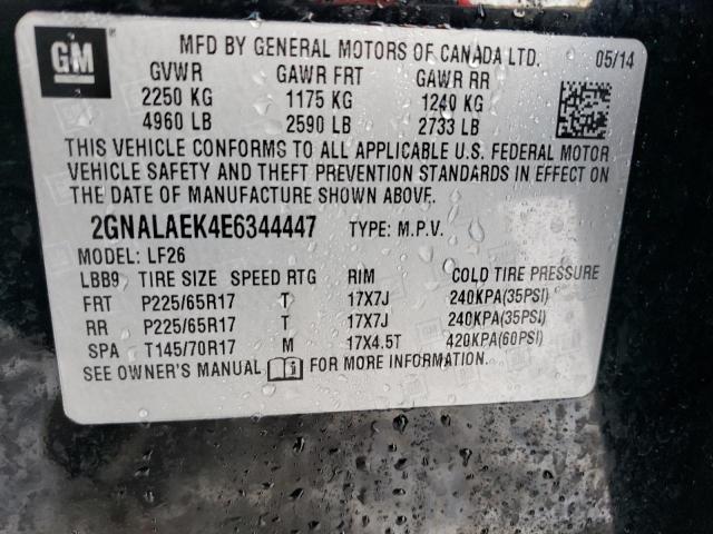 Photo 12 VIN: 2GNALAEK4E6344447 - CHEVROLET EQUINOX LS 