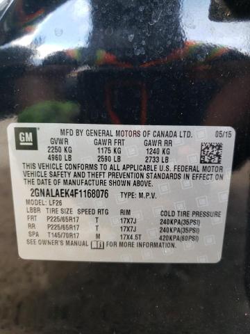 Photo 12 VIN: 2GNALAEK4F1168076 - CHEVROLET EQUINOX 