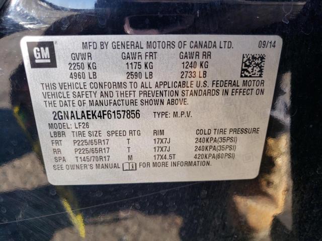 Photo 11 VIN: 2GNALAEK4F6157856 - CHEVROLET EQUINOX LS 