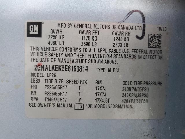 Photo 13 VIN: 2GNALAEK5E6160814 - CHEVROLET EQUINOX 