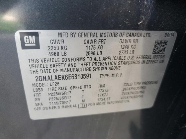 Photo 12 VIN: 2GNALAEK6E6310591 - CHEVROLET EQUINOX LS 