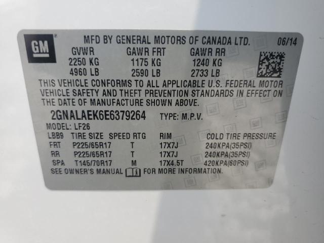 Photo 12 VIN: 2GNALAEK6E6379264 - CHEVROLET EQUINOX 