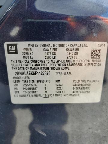 Photo 12 VIN: 2GNALAEK6F1127870 - CHEVROLET EQUINOX 