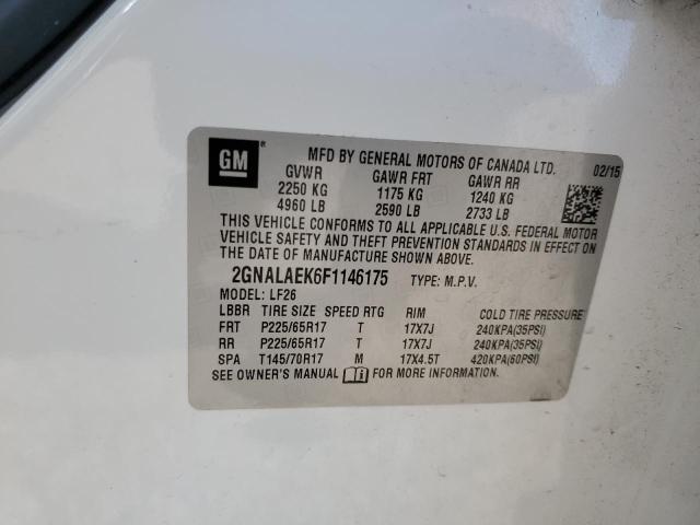 Photo 12 VIN: 2GNALAEK6F1146175 - CHEVROLET EQUINOX LS 