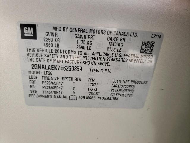 Photo 9 VIN: 2GNALAEK7E6259859 - CHEVROLET EQUINOX LS 