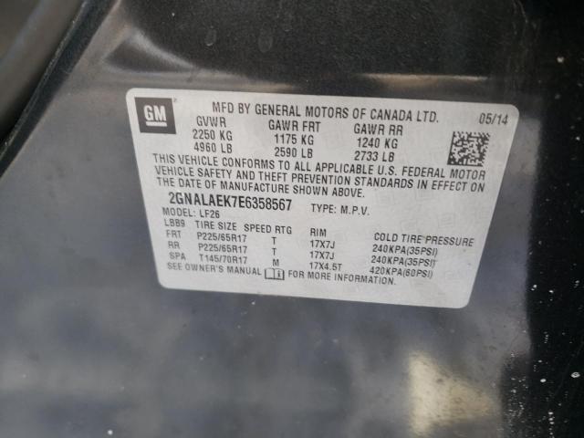 Photo 11 VIN: 2GNALAEK7E6358567 - CHEVROLET EQUINOX LS 