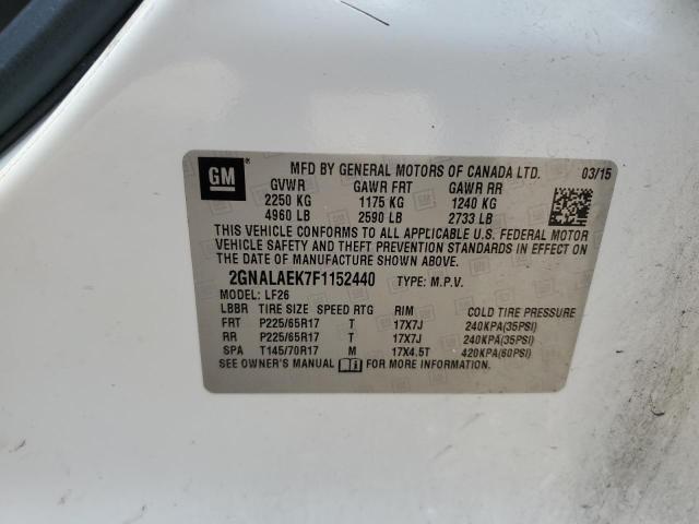 Photo 13 VIN: 2GNALAEK7F1152440 - CHEVROLET EQUINOX LS 