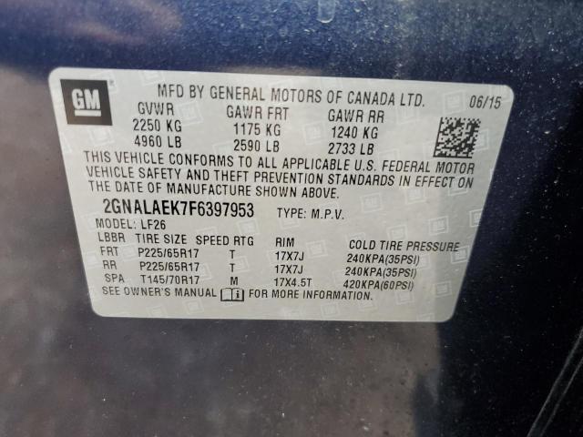 Photo 12 VIN: 2GNALAEK7F6397953 - CHEVROLET EQUINOX LS 