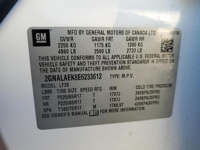 Photo 13 VIN: 2GNALAEK8E6233612 - CHEVROLET EQUINOX LS 