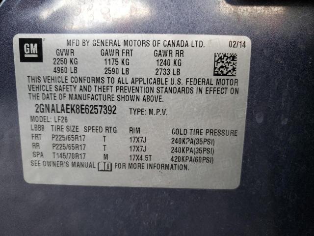 Photo 9 VIN: 2GNALAEK8E6257392 - CHEVROLET EQUINOX LS 