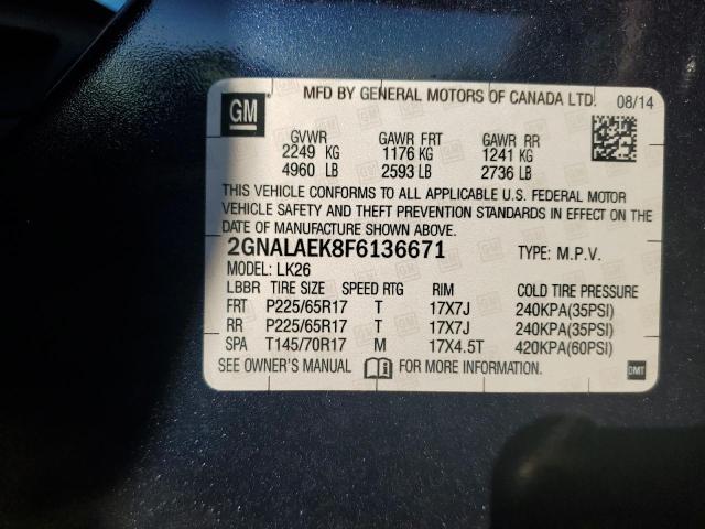 Photo 9 VIN: 2GNALAEK8F6136671 - CHEVROLET EQUINOX LS 