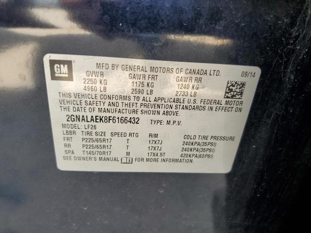 Photo 9 VIN: 2GNALAEK8F6166432 - CHEVROLET EQUINOX LS 