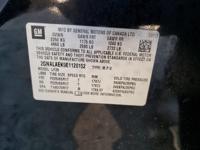 Photo 9 VIN: 2GNALAEK9E1120152 - CHEVROLET EQUINOX LS 