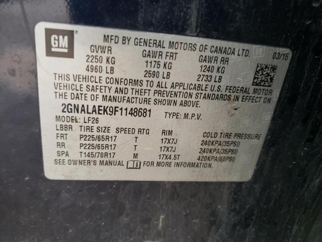 Photo 12 VIN: 2GNALAEK9F1148681 - CHEVROLET EQUINOX 