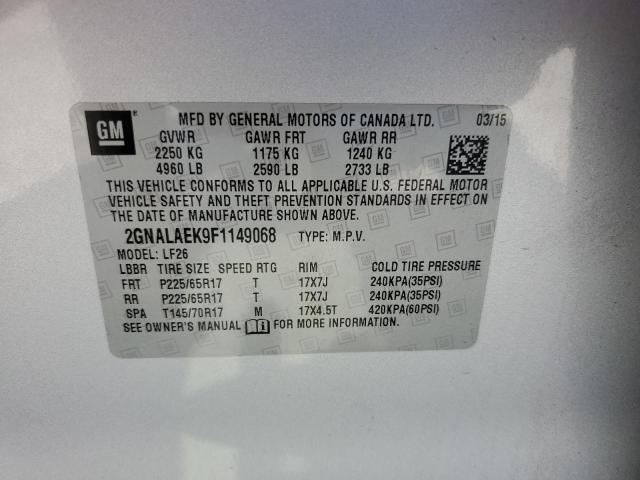 Photo 12 VIN: 2GNALAEK9F1149068 - CHEVROLET EQUINOX LS 