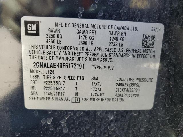 Photo 12 VIN: 2GNALAEK9F6172191 - CHEVROLET EQUINOX 