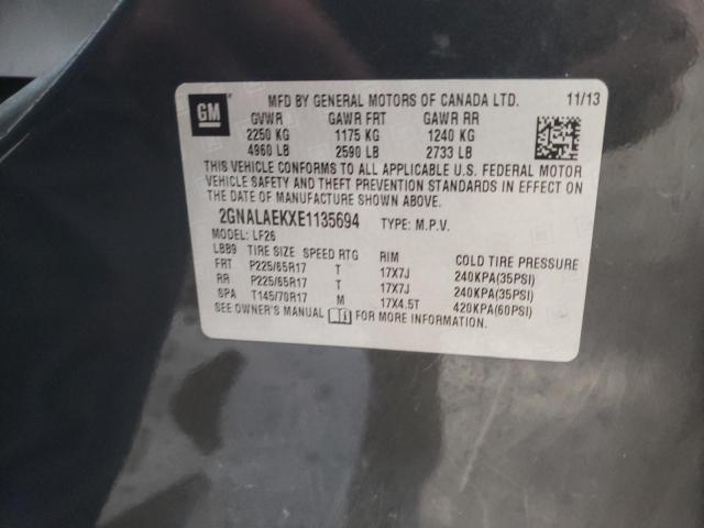 Photo 12 VIN: 2GNALAEKXE1135694 - CHEVROLET EQUINOX LS 