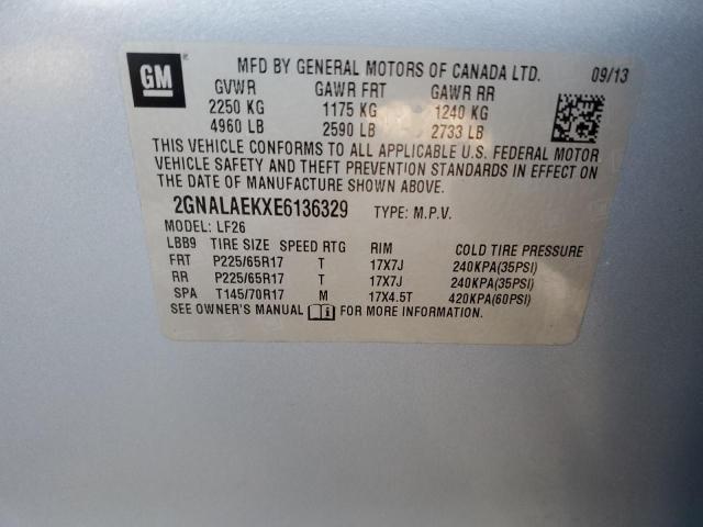 Photo 12 VIN: 2GNALAEKXE6136329 - CHEVROLET EQUINOX 