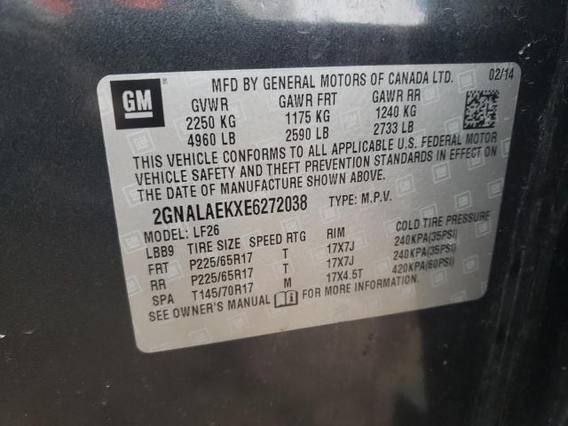 Photo 11 VIN: 2GNALAEKXE6272038 - CHEVROLET EQUINOX 